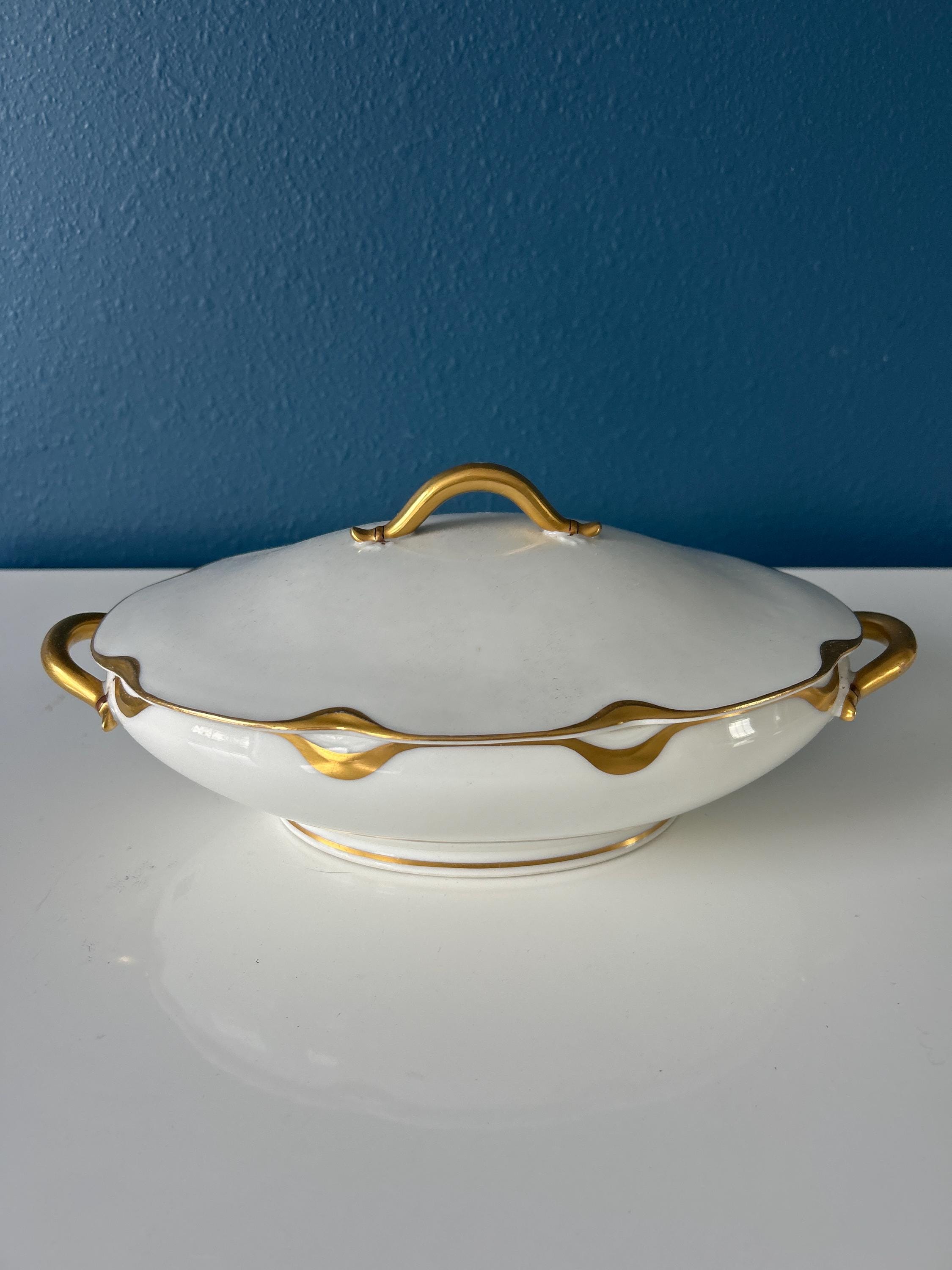 Haviland Limoges France Gold Trim Vintage China Set / Teacup