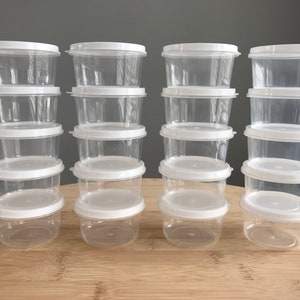 Las mejores ofertas en Recipientes de cocina de plástico transparente y  frascos