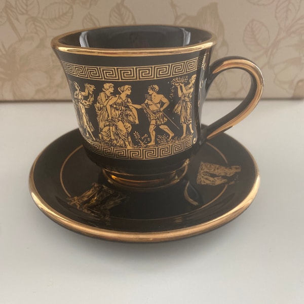 Black and Gold Tea Set Etsy