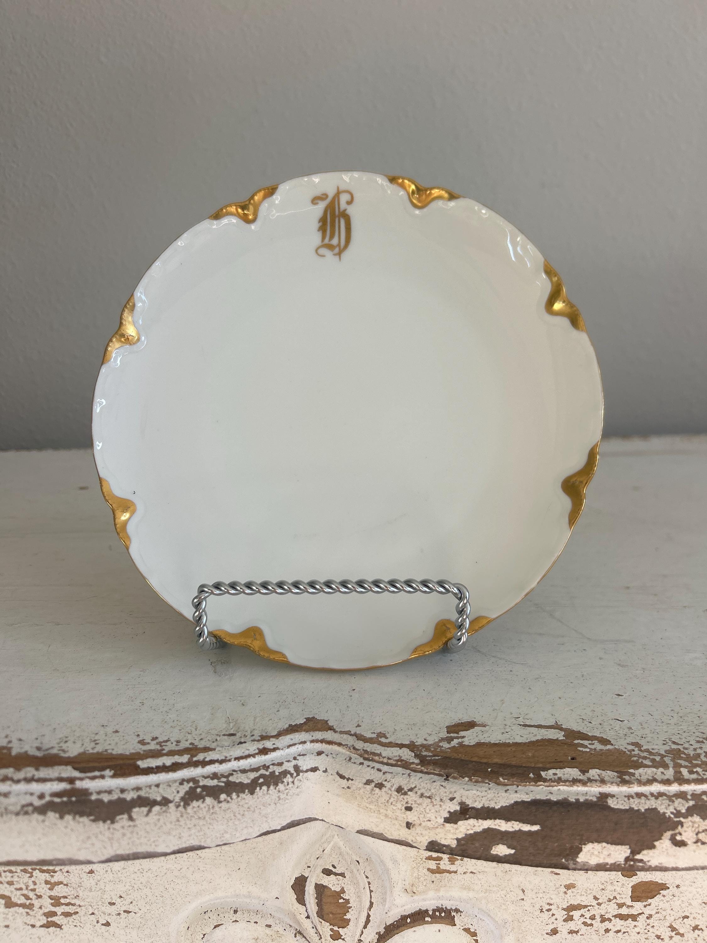 Haviland Limoges France Gold Trim Vintage China Set / Teacup