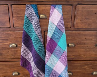 Stained Glass Tea Towel Rigid Heddle Weaving Pattern