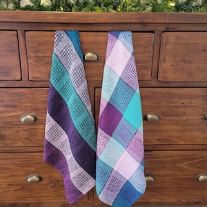 Stained Glass Tea Towel Rigid Heddle Weaving Pattern