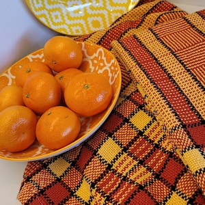 Tiger Stripes Tea Towel Rigid Heddle Weaving Pattern