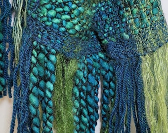 Saori Style Schal Rigid Heddle Weaving Pattern