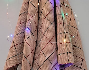 Paquetes de papel marrón Patrón de tejido de lizo rígido