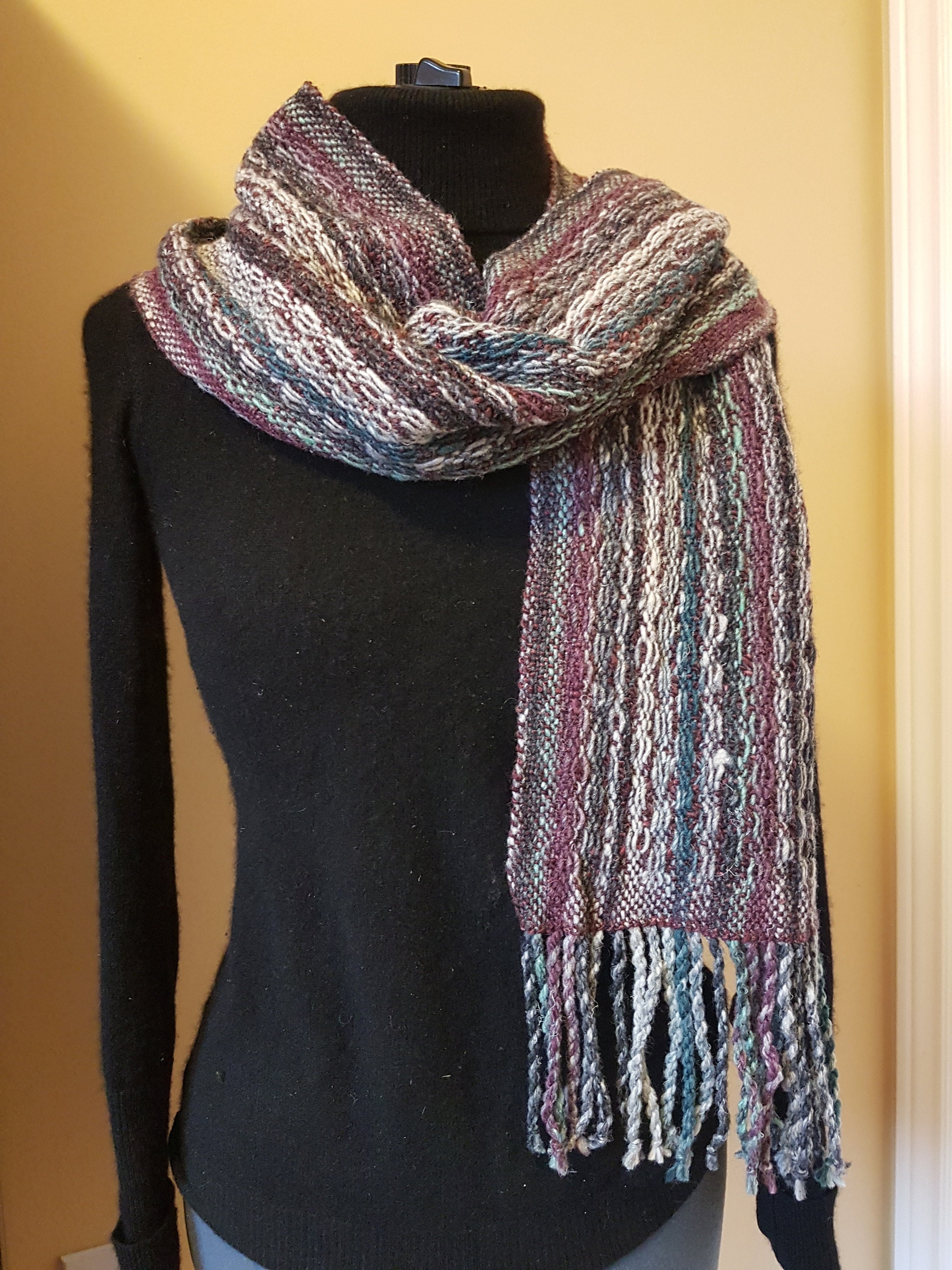 Woven Scarf Pattern Rigid Heddle Weaving Pattern Etsy