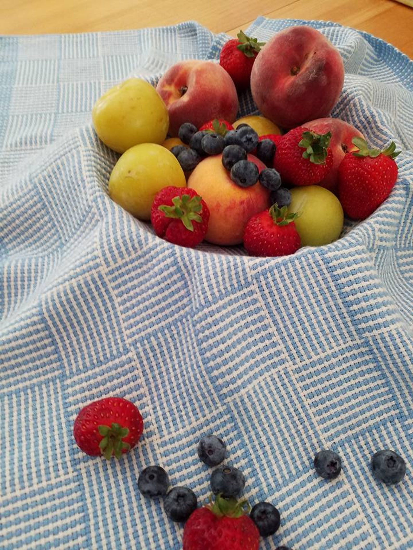 Easy Log Cabin Tea Towel Rigid Heddle Weaving Pattern Etsy