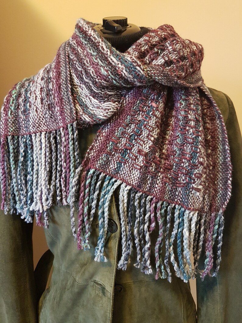 Woven Scarf Pattern Rigid Heddle Weaving Pattern Etsy Nederland