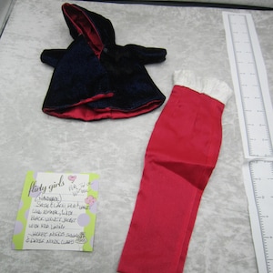 Handmade Red & White Formal 2pc Outfit for 16&quot; fashion doll
