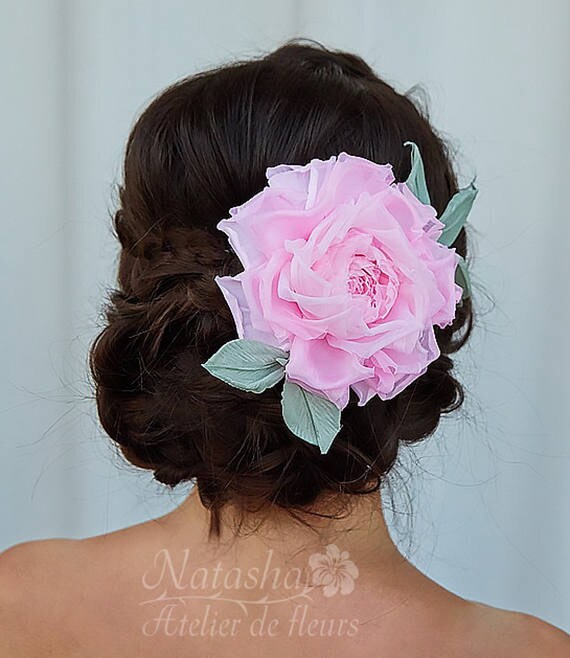 Clips Brooch Flower Silk Seinture Bride Bridal Hair Pins Bridal Hair Wedding Hair Accessory Bridal Brooch