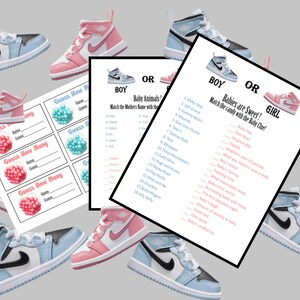 Sneaker Reveal Cupcake Toppers (print & Cutout) - Etsy