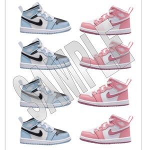 Sneaker Reveal Cupcake Toppers (print & Cutout) - Etsy