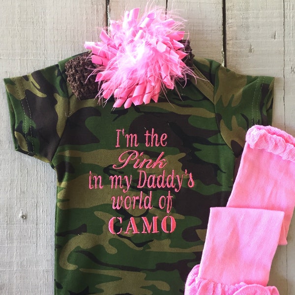Pink Camo Baby Gift Etsy
