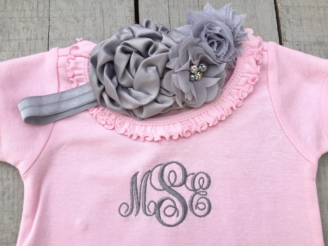Monogrammed Dress Baby Girl Clothing Baby Girl Dress - Etsy