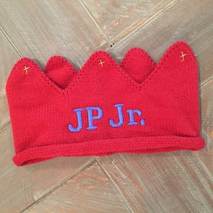 Baby Boy Clothes, Half Birthday Outfit, Personalized Crown, Embroidered Bodysuit image 5