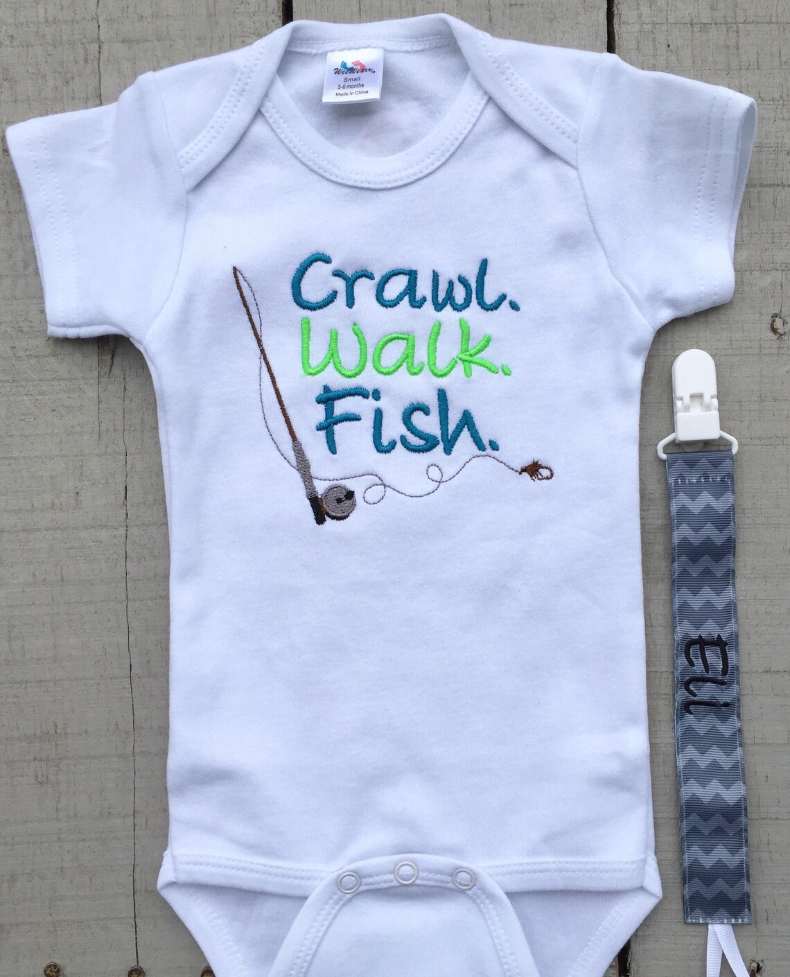 Fishing Baby Clothes Baby Boy Clothes Crawl. Walk. Fish. Etsy