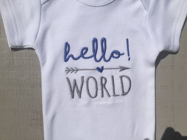Hello World Home outfit Baby boy Outfit Baby Boy Etsy