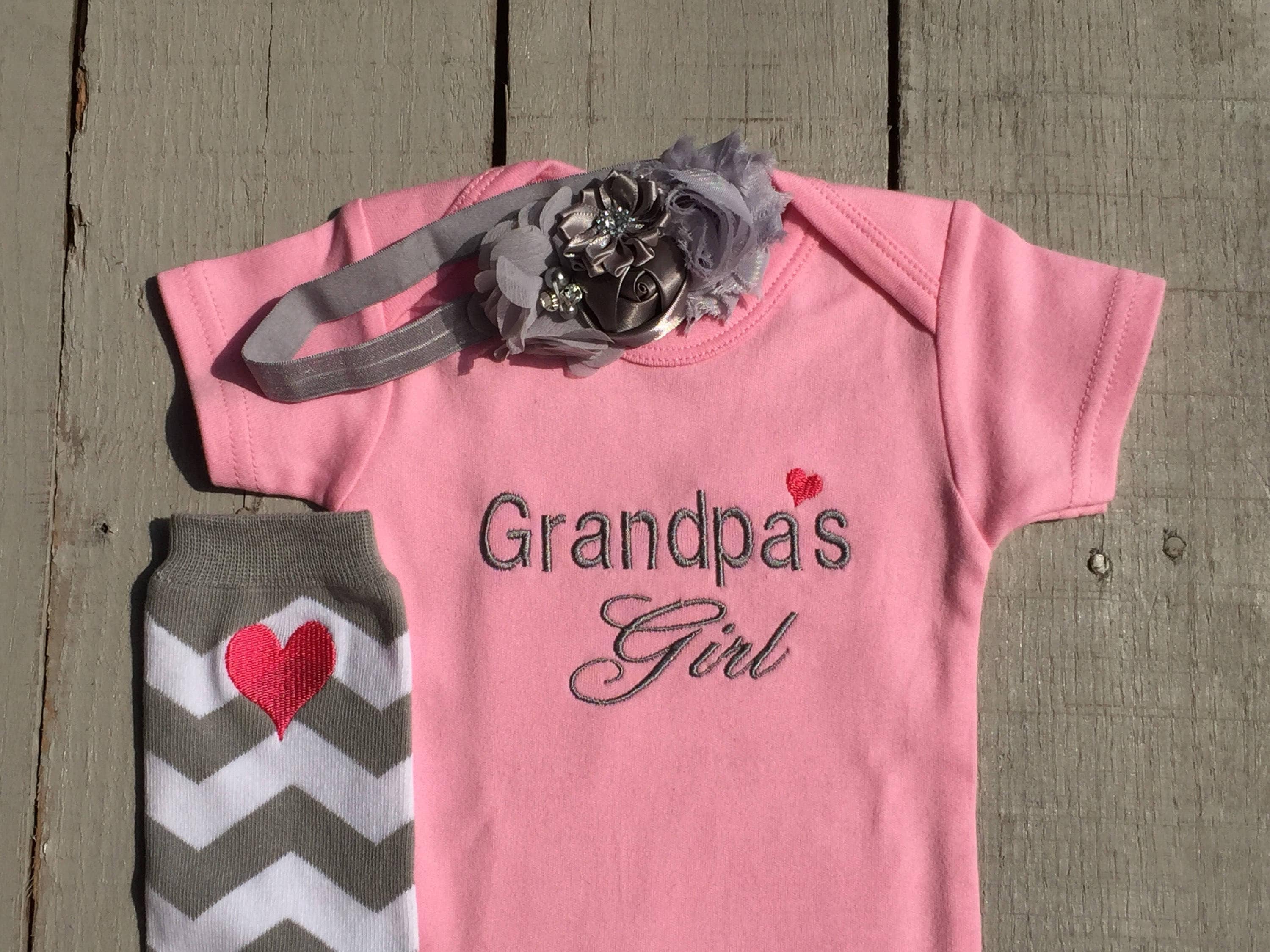 Baby Girl Clothes Baby Girl Outfit Grandpa's Girl Etsy