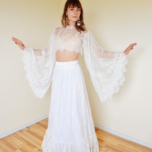 Romantic Sparkling Bridal Lace Top main image 0