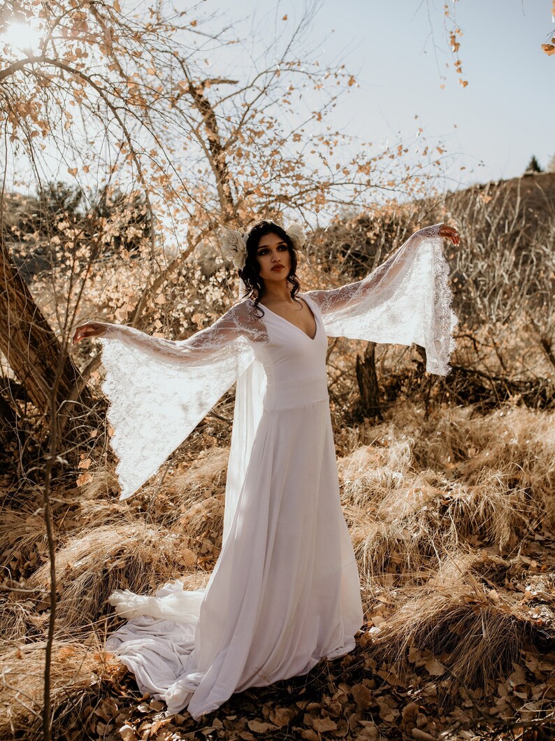 Custom Velvet Wedding Gown Long Sleeve Bridal Backless | Etsy
