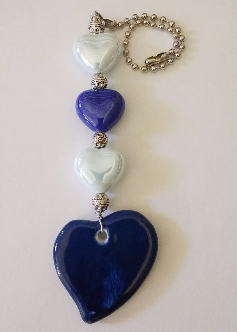 Ceramic Hearts Ceiling Fan Pull Light Pull Fan Pull Chain Etsy