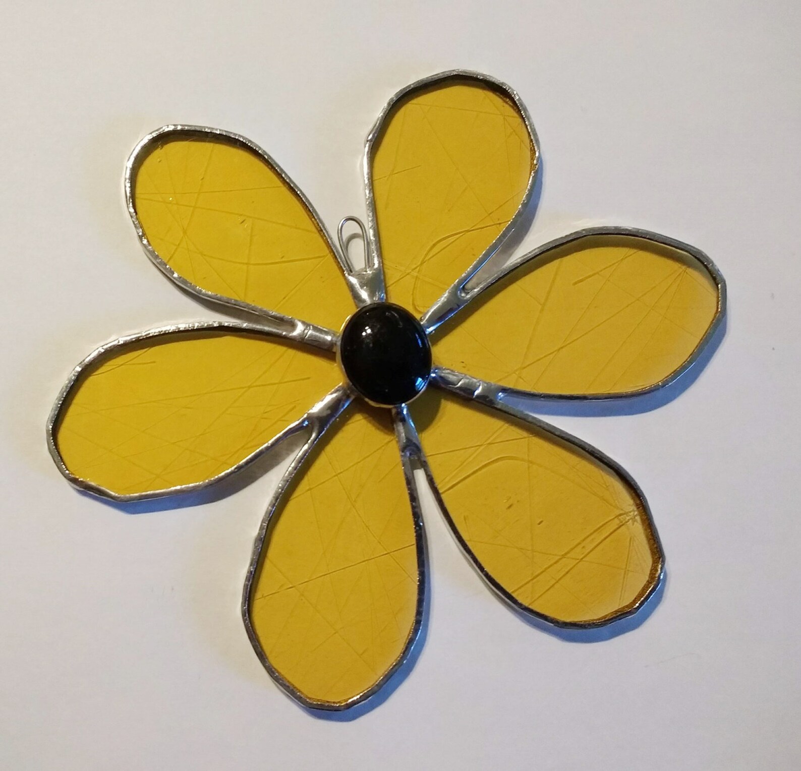 Yellow Daisy Suncatcher for Window Stained Glass Flower Etsy
