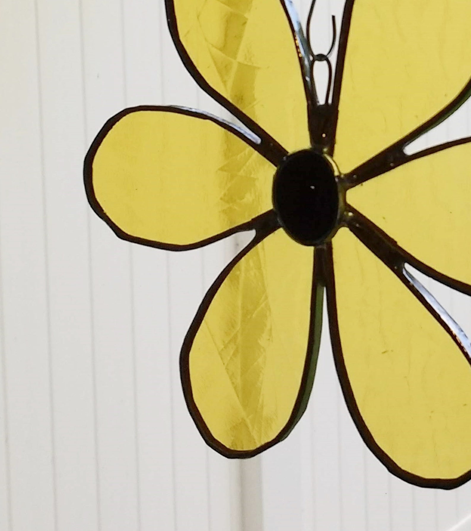 Yellow Daisy Suncatcher for Window Stained Glass Flower Etsy