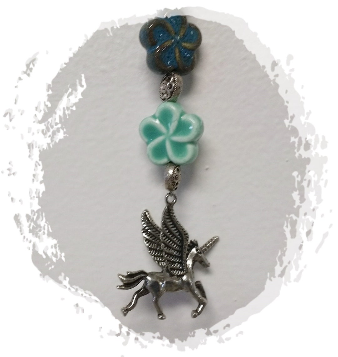 Unicorn Ceiling Fan Pull Rearview Mirror Car Charm Fan Etsy
