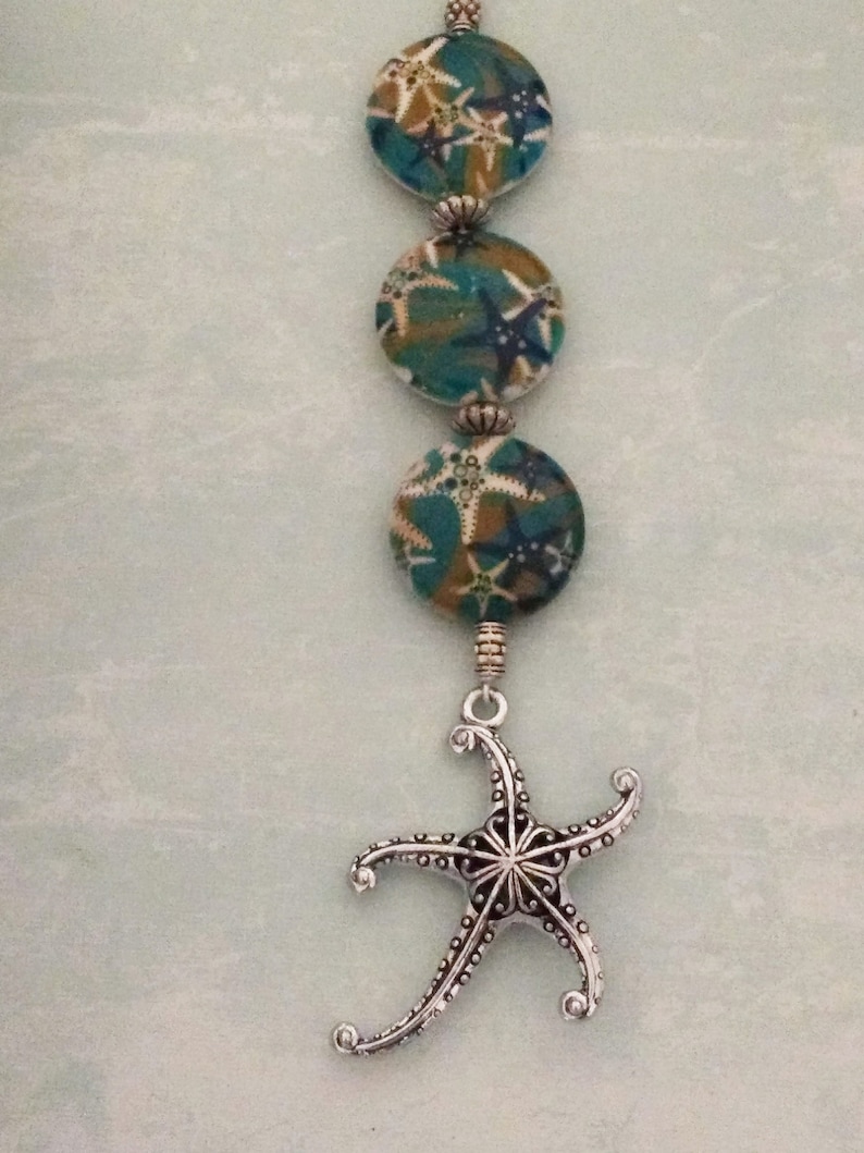 Sea Star Ceramic Bead Ceiling Fan Pull Starfish Light Pull Chain Accessories Coastal Home Decor Pull Chain Housewarming Gift Decor