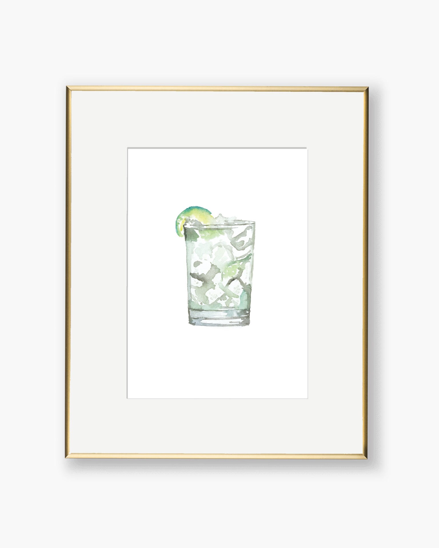 Vodka Soda Gin and Tonic Watercolor Download Etsy