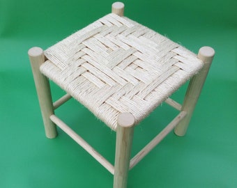 Handmade wooden stool   "O sie"