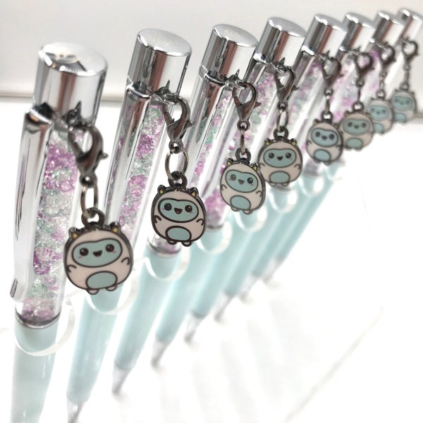 Frank-Tastic - Collab with Sweet Kawaii Designs- Custom Designed Crystal Pen with interchangeable Frank charm