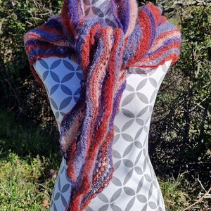 Chèche motifs cachemire Violet