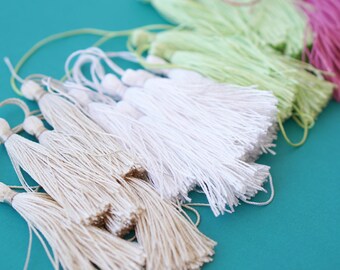 Silky Tassels | Necklace Charms | Handmade Luxury Jewelry | Making Tassels| Several Colors