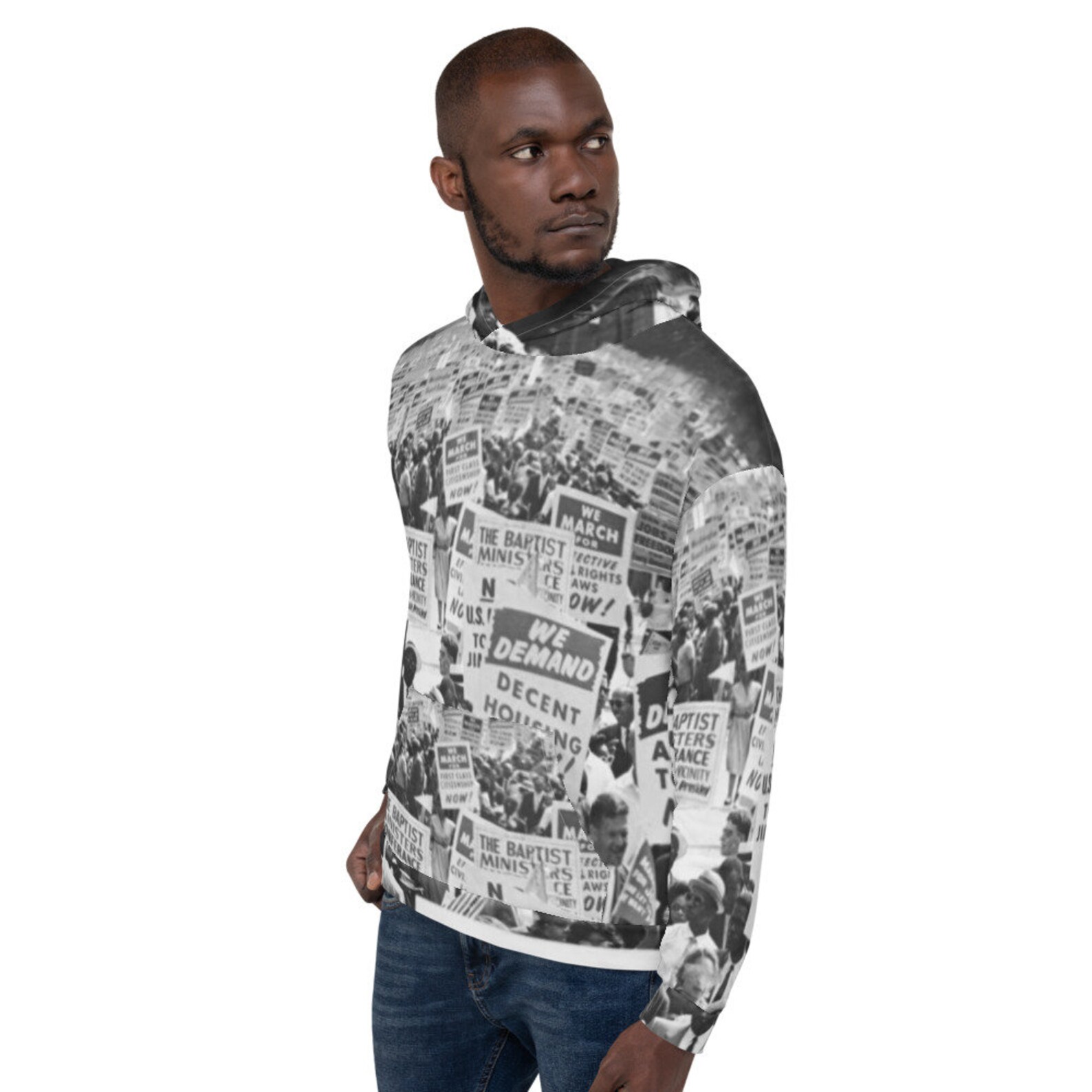 Civil Rights Hoodie Black History March on Washington Hoodie Etsy