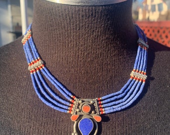 Ngari tibetan tribal necklace.