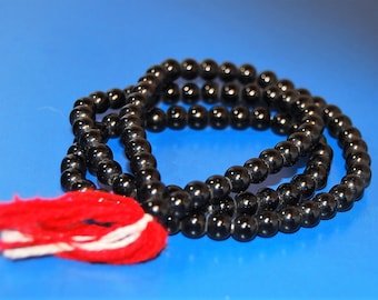 Black yoga buddha mala