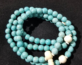 Buddha turquoise mala