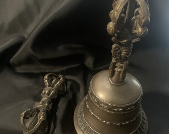 Tibetan buddhist bell and vajra.