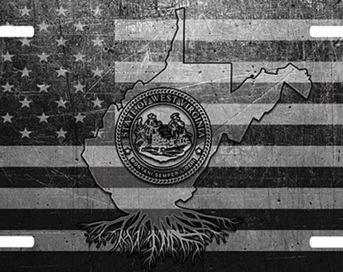 WV West Virginia Custom License Plate Custom Car Tag Etsy