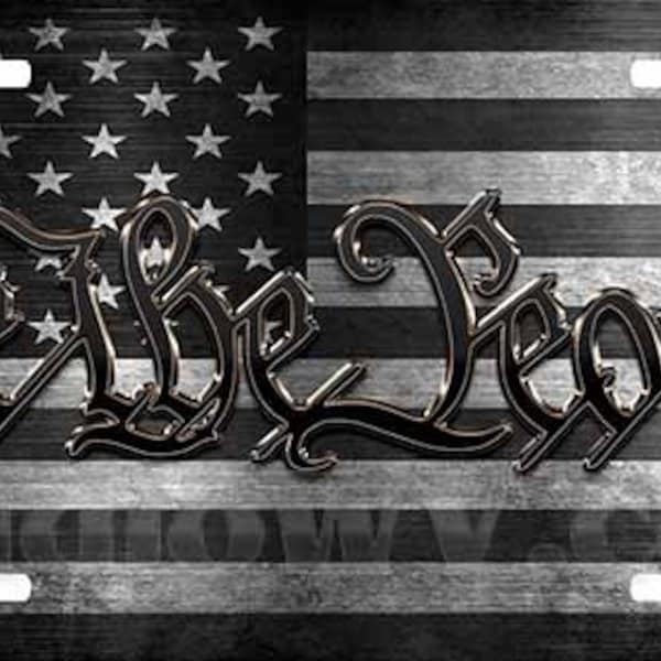 Bronze License Plate Etsy