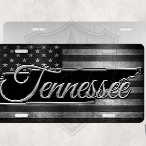 Tennessee - Custom License Plate - Custom Car Tag - Thin Line