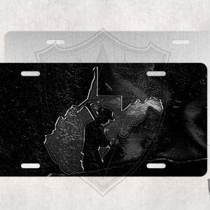 WV - West Virginia - Custom License Plate - Custom Car Tag - Coal Dust