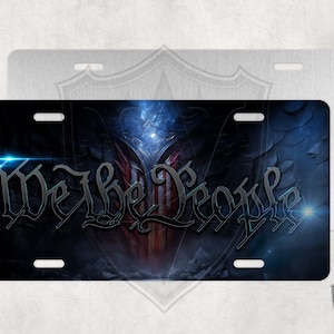 We The People Cave License Plate - Custom License Plate - Custom Car Tag - Personalized License Plate