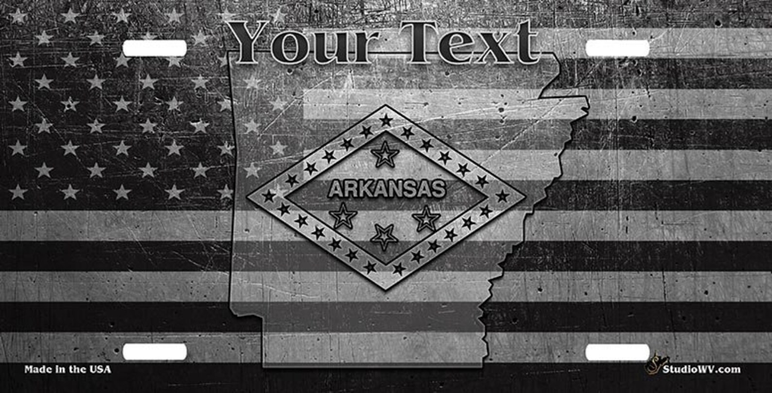 Arkansas Razorbacks Custom License Plate Custom Car Tag Etsy