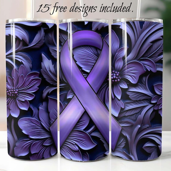 Domestic Violence Awareness 20 oz Skinny Tumbler Sublimation Design Digital Download PNG Instant download