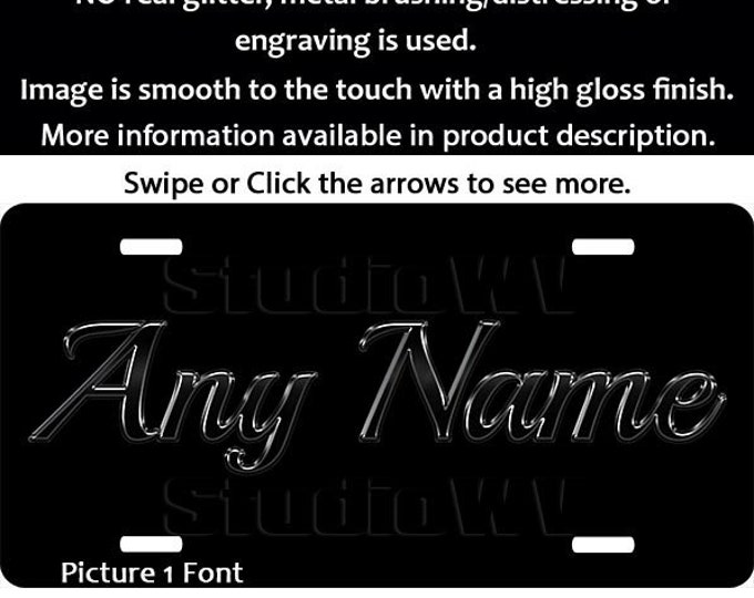 Florida Custom License Plate Custom Car Tag Blue and Etsy