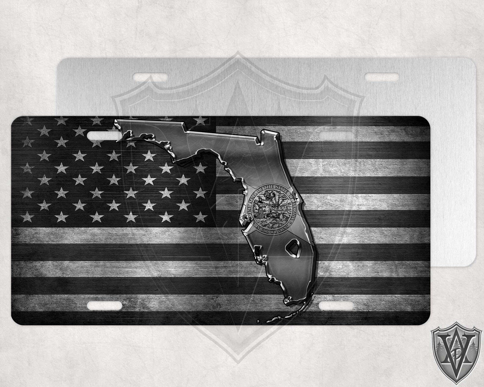 Florida - Custom License Plate - Flag - Etsy
