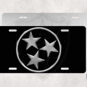 Tennessee - Custom License Plate - Brushed Metal (Not actual brushed)
