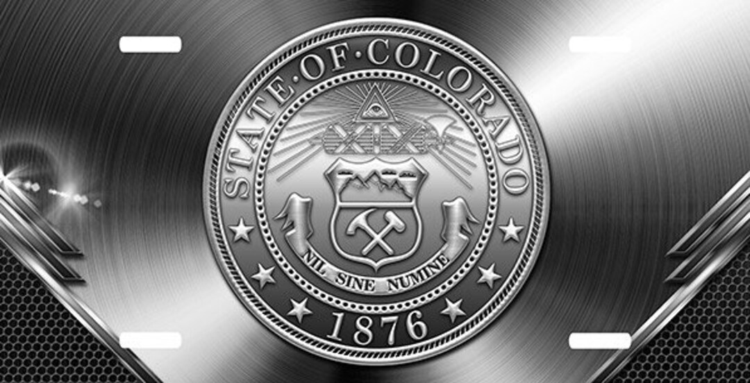 Colorado Custom License Plate Chrome Etsy UK